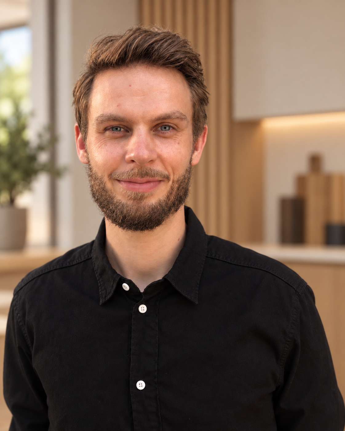 Portræt af Michael, teknisk specialist i Woodfront