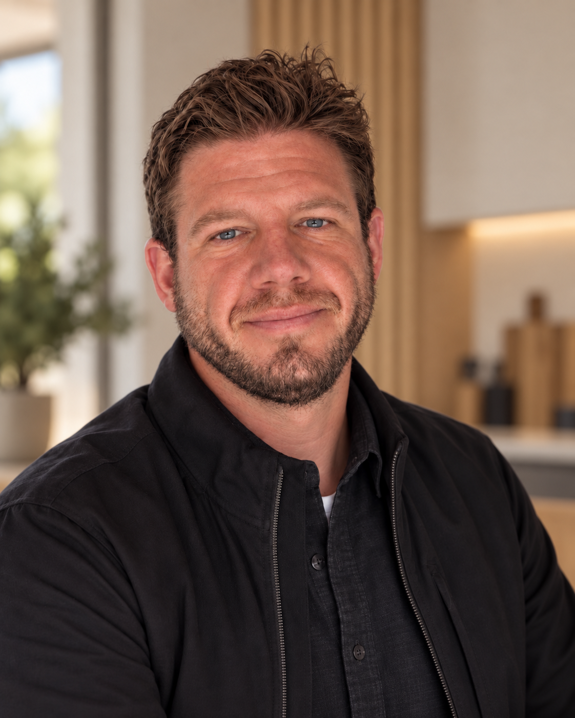 Portræt af Stefan Kai Andersen, CEO i Woodfront
